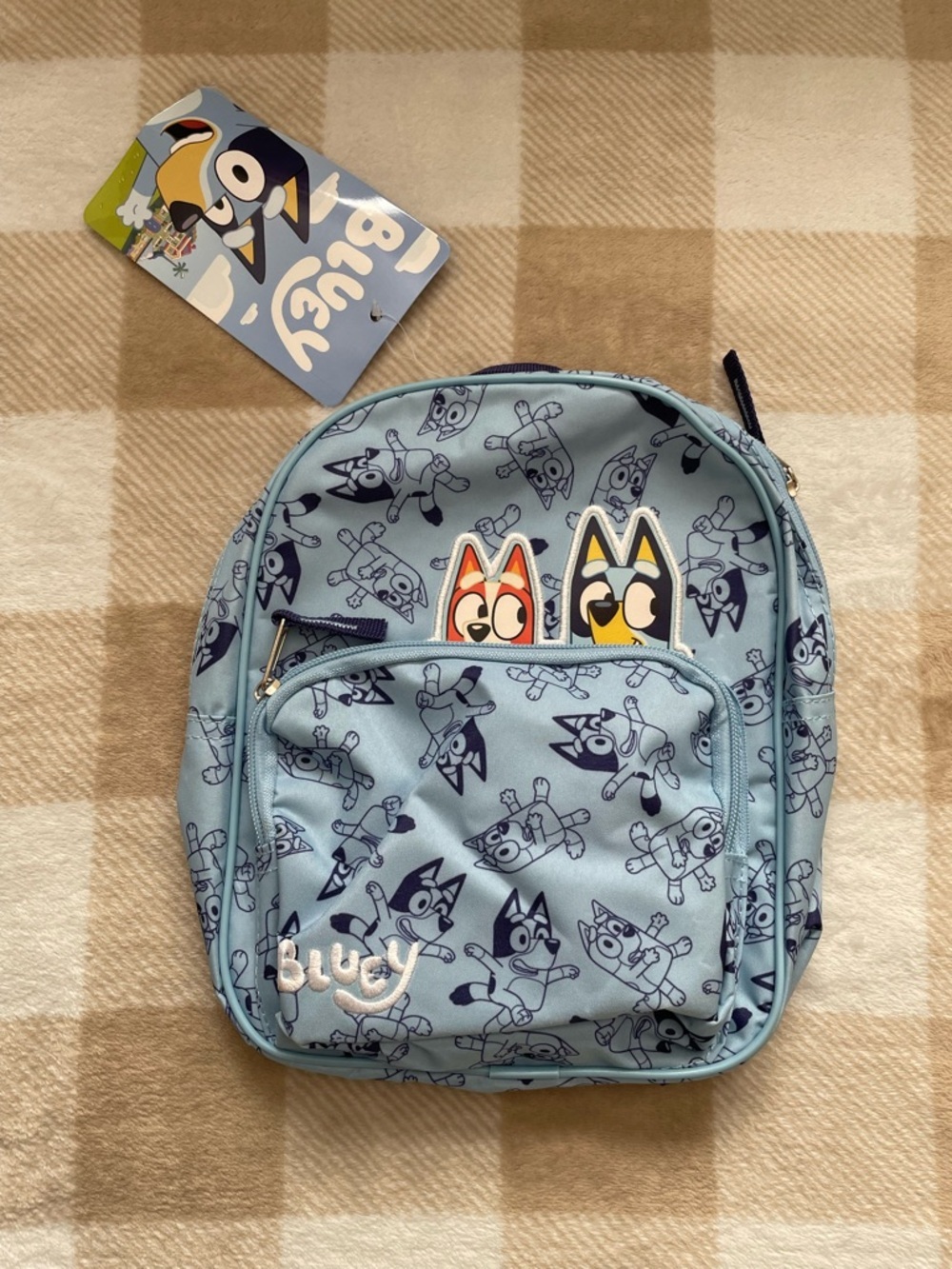 NWT Light Blue Mini Kids Bluey and Bingo Backpack